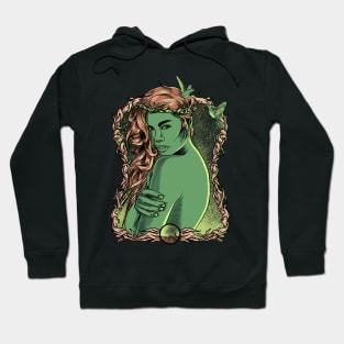 Green woman Hoodie